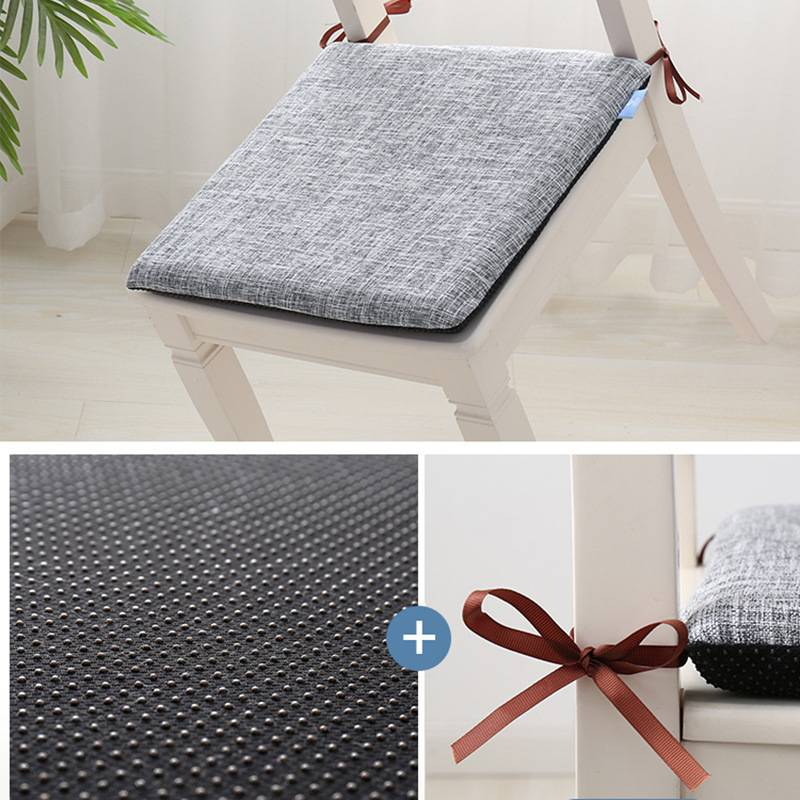 Seat Cushion Solid Color Dining Chair Cushion Thickened Office Waist Chair Cushion Student Fart Cushion_voghion.com