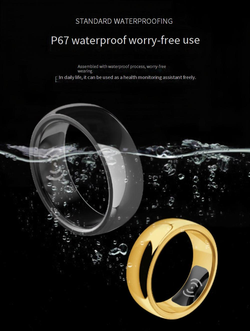 Rings SR300 Smart Ring Heart Rate Blood Pressure Oxygen Monitoring Emotional Intelligence Wireless Charging Smart Ring_voghion.com