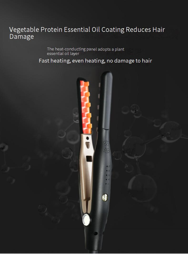 Haarglätter und Lockenstab für Männer – 2-in-1-Styling-Tool für Pony und kurzes Haar (schnelles Aufheizen und Anti-Frizz)_voghion.com