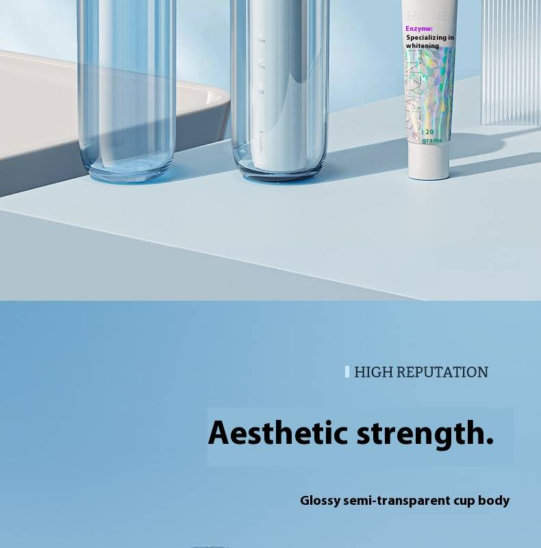 Multi-Purpose Toothbrush Holder With Foldable Cup, Leak-Proof & Compact Storage For Bathroom, Travel, And Dorm Organization_voghion.com