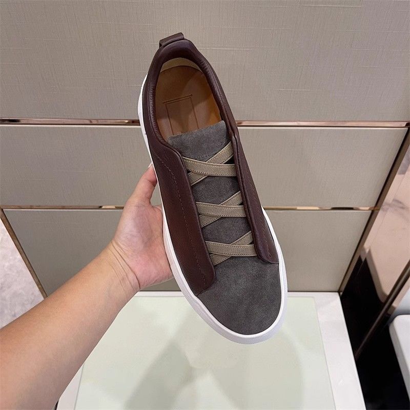 Men's Shoes Casual Shoes Shoes Leather Lace Free Casual Shoes Slip On Non Slip Casual Shoes Men_voghion.com