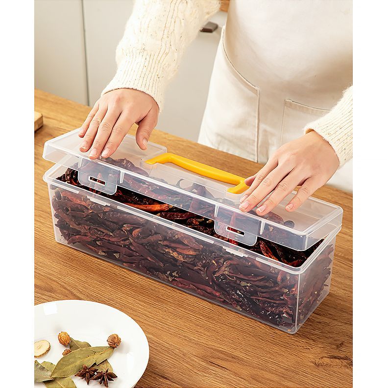 Large Sealed Moisture-Proof Star Anise Cinnamon Divider Spice Storage Flip Lid Dried Chili Seasoning Box_voghion.com