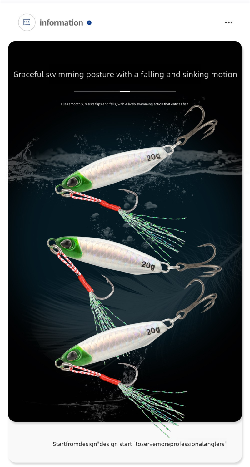 Shark Skimmer|Iron Long Casting Double Hook Iron Plate Lead Fish Lure Metal Slow Jigging Mackerel Sea Fishing Bait_voghion.com