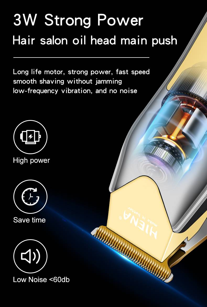 Cortapelos inalámbrico recargable para hombre con pantalla LED - Recortador y cortador de barba profesional - Regalo perfecto de Navidad_voghion.com