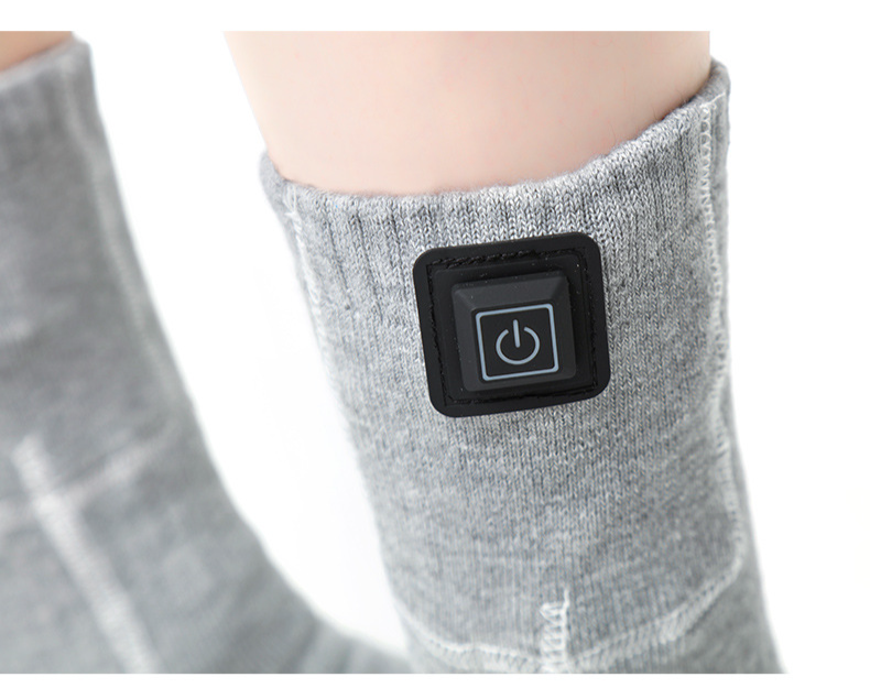 Calcetines térmicos de invierno, calcetines térmicos eléctricos para hombre y mujer, calcetines térmicos de esquí, calcetines largos de tubo cálido para pies, calcetines térmicos con carga_voghion.com