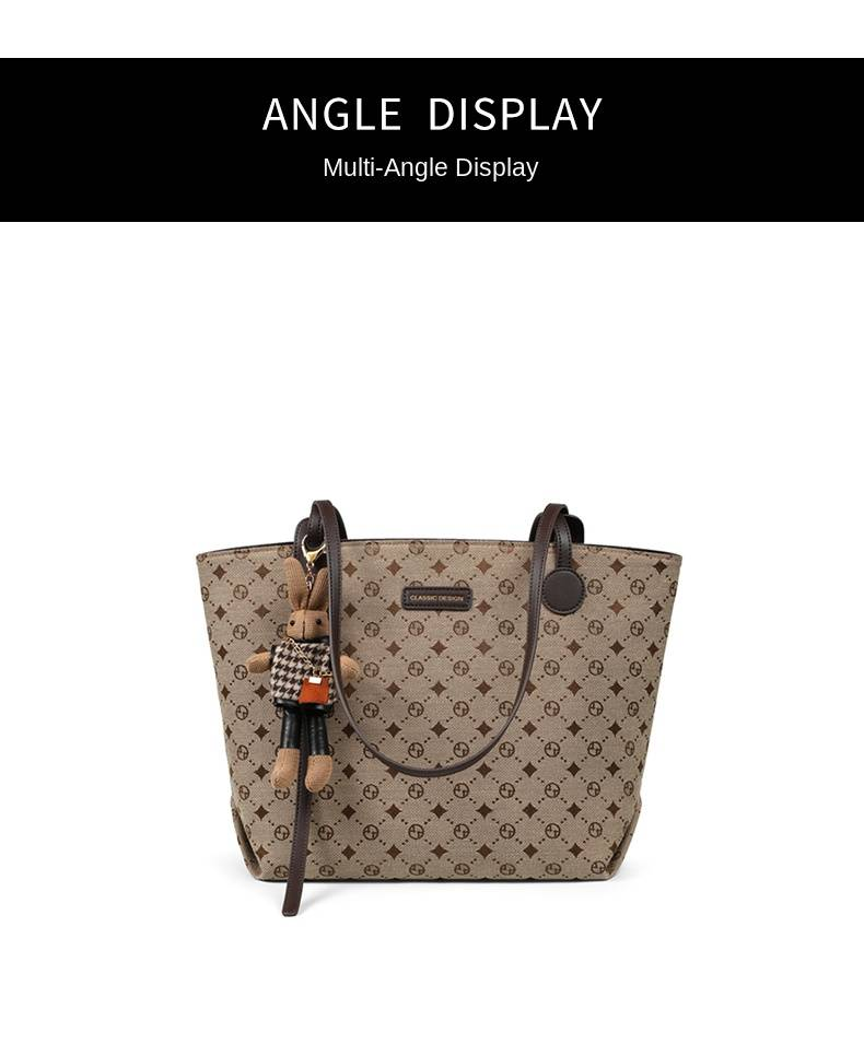 VINEY Bag Dame 2025 Ny Tote Bag Lerretsveske Dame Bag Stor Kapasitet Mote Pendling Skulderveske_voghion.com