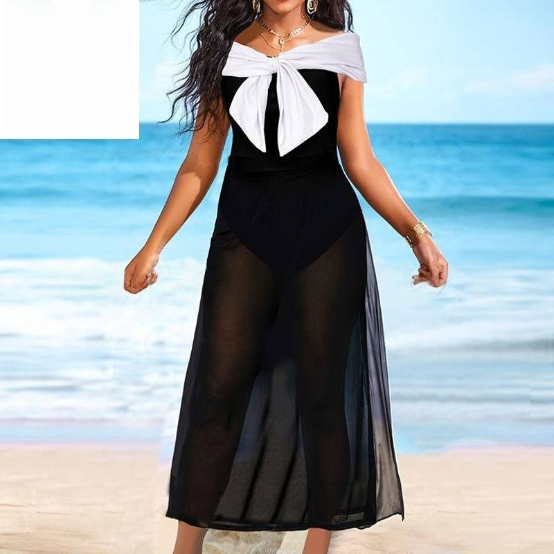 Women's One-Piece Swimsuit – Sexy Backless Bathing Suit With Soft Padding, High-Stretch Polyester & Nylon, Comfortable For Swimming, Beach, Vacation_voghion.com