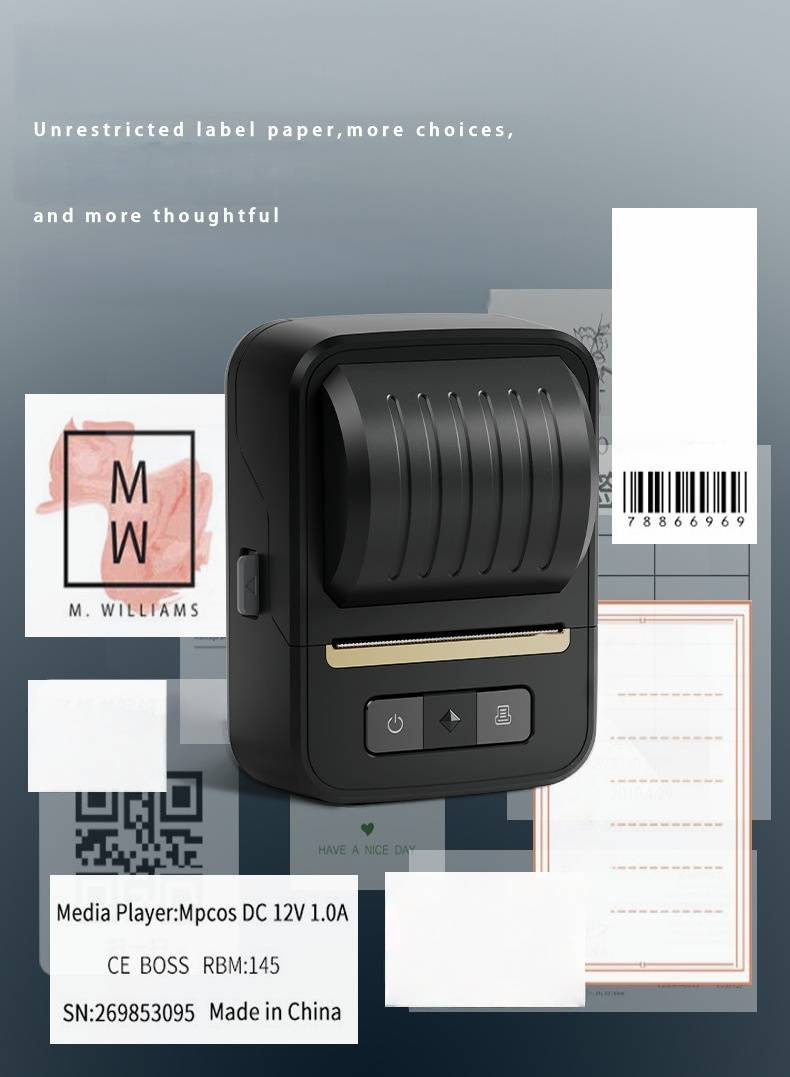 N20 Commercial Bluetooth Thermal Label Printer For Mobile & PC - Portable, Wireless, Compact Design For Small Businesses & Home Use_voghion.com