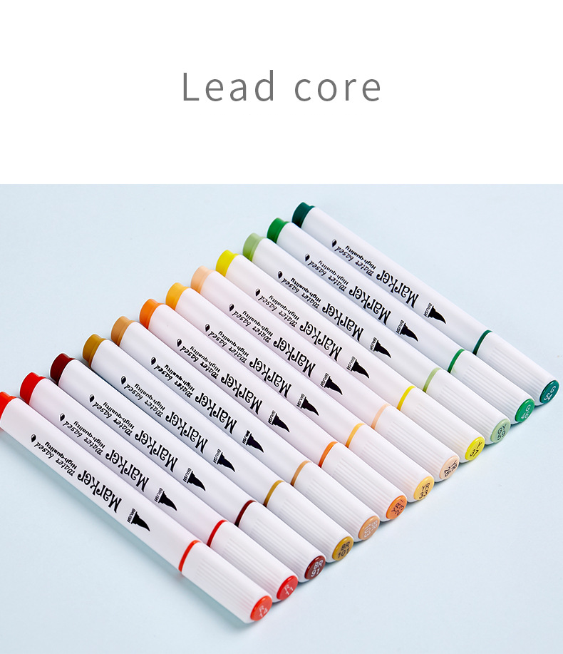36-Color Washable Dual-Tip Watercolor Markers For Kids, Soft Brush & Fine Tip Art Markers Set, Non-Toxic Quick-Dry Coloring Markers For Drawing_voghion.com