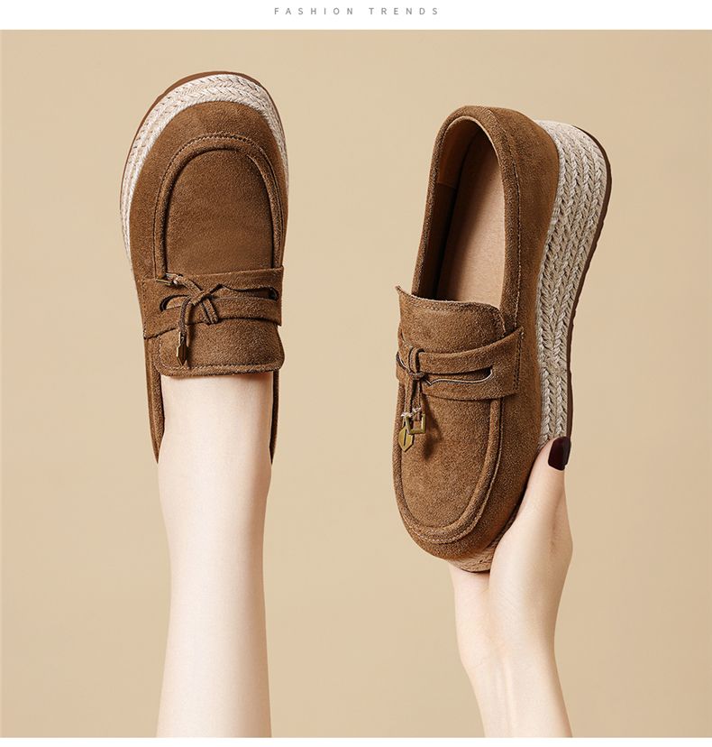 Fisherman Shoes, Loafers With Thick Soles, Versatile And Stylish, Comfortable Soft-bottom Shoes._voghion.com