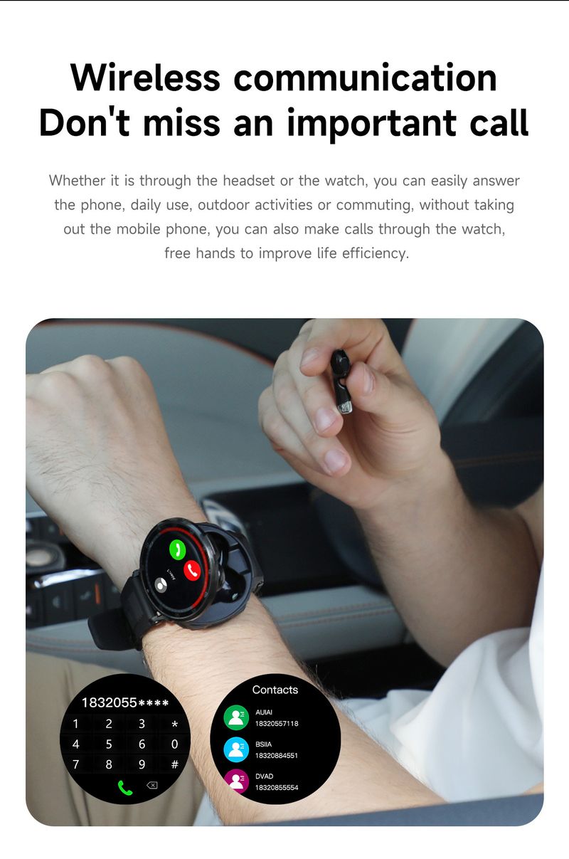 Özel Bluetooth Çağrı Saati Spor Kalp Atış Hızı Kan Oksijen Kan Basıncı İzleme Çok Fonksiyonlu Saat_voghion.com