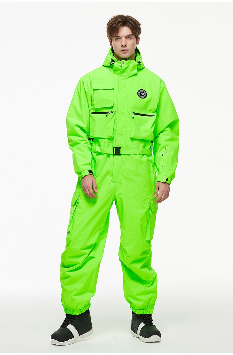 Unisex One-Piece Snowsuit For Skiing & Snowboarding – Waterproof, Windproof & Thermal Insulated Winter Wear For Men & Women_voghion.com