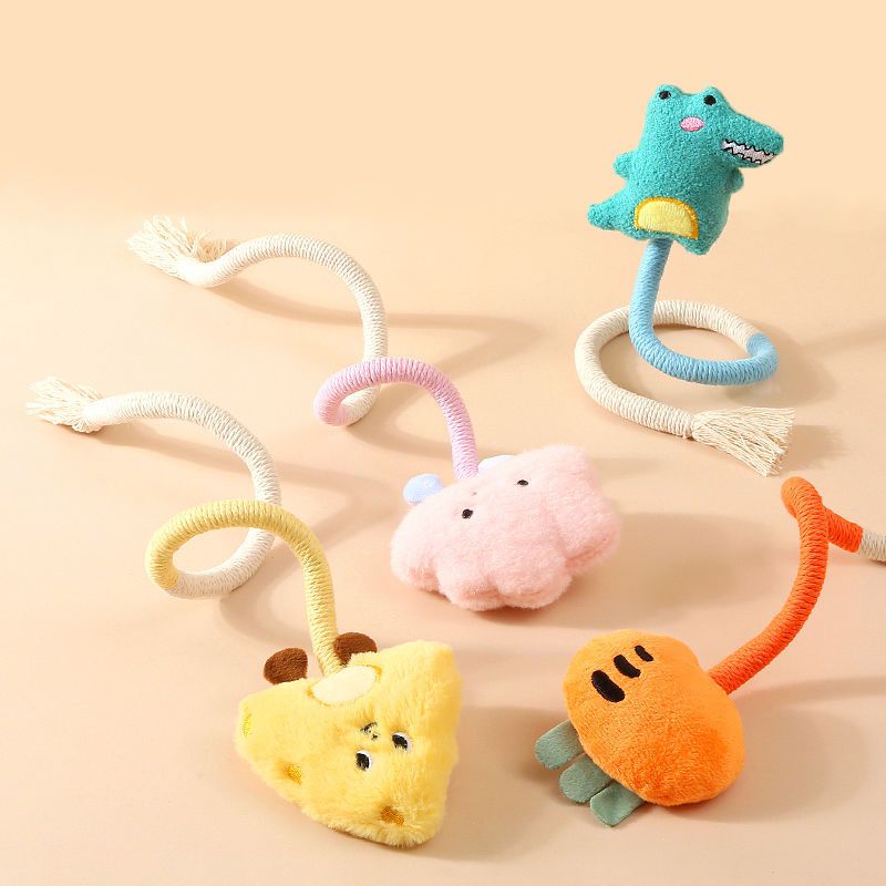 Corda da masticare per gatti, giocattolo da masticare durevole per la pulizia dei denti, accessori per gattini_voghion.com