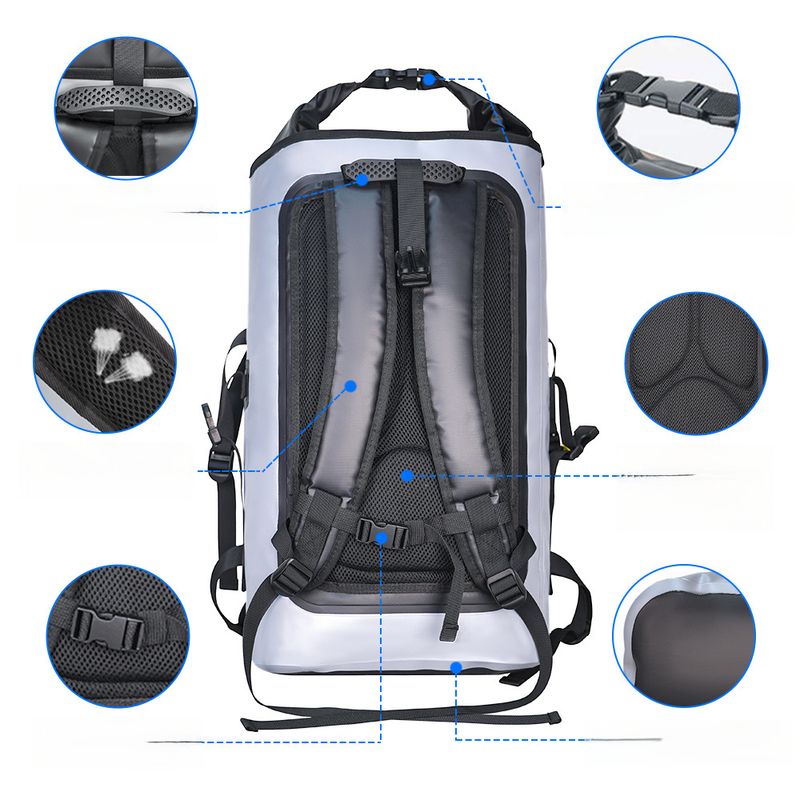 Zaino impermeabile Y32L per kayak da esterno/escursionismo/campeggio/rafting/pesca, borsa impermeabile pieghevole_voghion.com