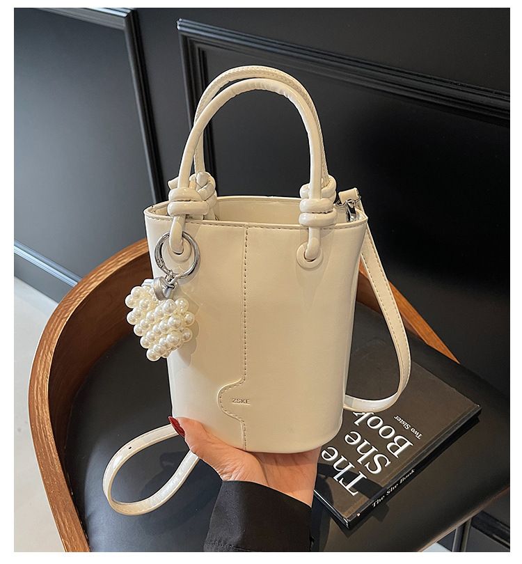 Women's Bucket Bag Stylish Silver Spice Single Shoulder Crossbody Bag With Retro Texture Carrying Bucket Bag_voghion.com
