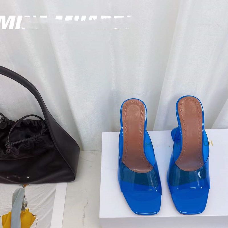 2025 Nieuwe transparante kristallen sandaal voor vrouwen PVC eenband dunne hak vierkante hoge hak open teen plus maat vrouwen_voghion.com