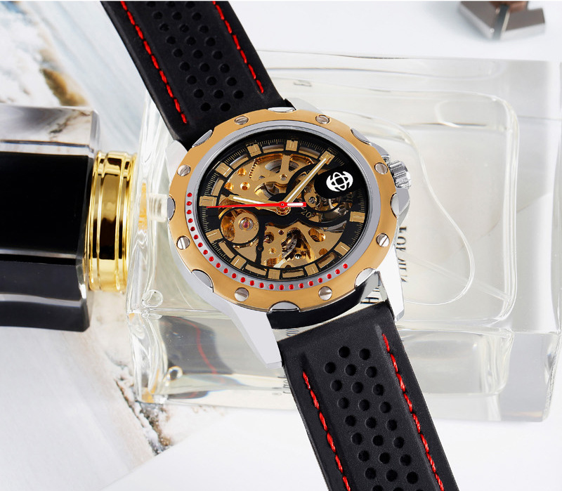 Ceasuri bărbătești curea din silicon automată mecanică sport ceasuri bărbătești la modă_voghion.com