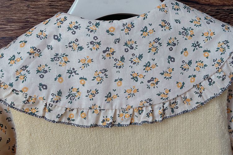 2025 neue modische Kleidung für Mädchen, süßer Blumenpullover für Vorschulkinder, Weste, dreiteiliges Set für Babys im Frühling und Herbst_voghion.com