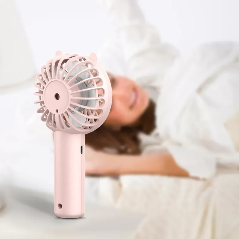 Portable Small Cooling Eyelash Mute Cooler Handheld Fan Mini USB Rechargeable Desk_voghion.com