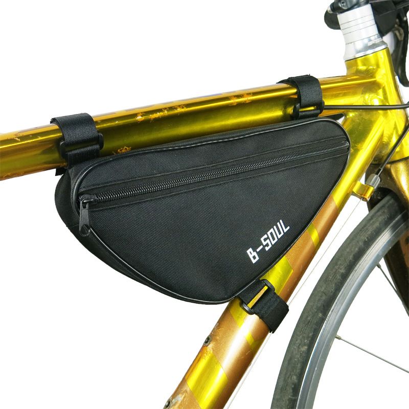 Borsa portautensili per bicicletta con triangolo diagonale anteriore multicolore B-SOUL_voghion.com