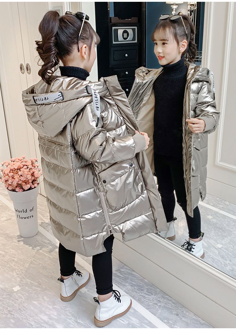 Giacca imbottita in cotone per ragazze e ragazzi, principessa, 2024, capospalla invernale di Capodanno, elegante, di taglia media e grande, per bambini_voghion.com