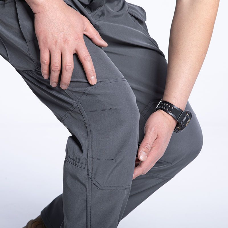Autumn Winter Outdoor Hiking Thick Windproof Waterproof Soft Shell Men's Fleece Breathable Tactical Pants_voghion.com