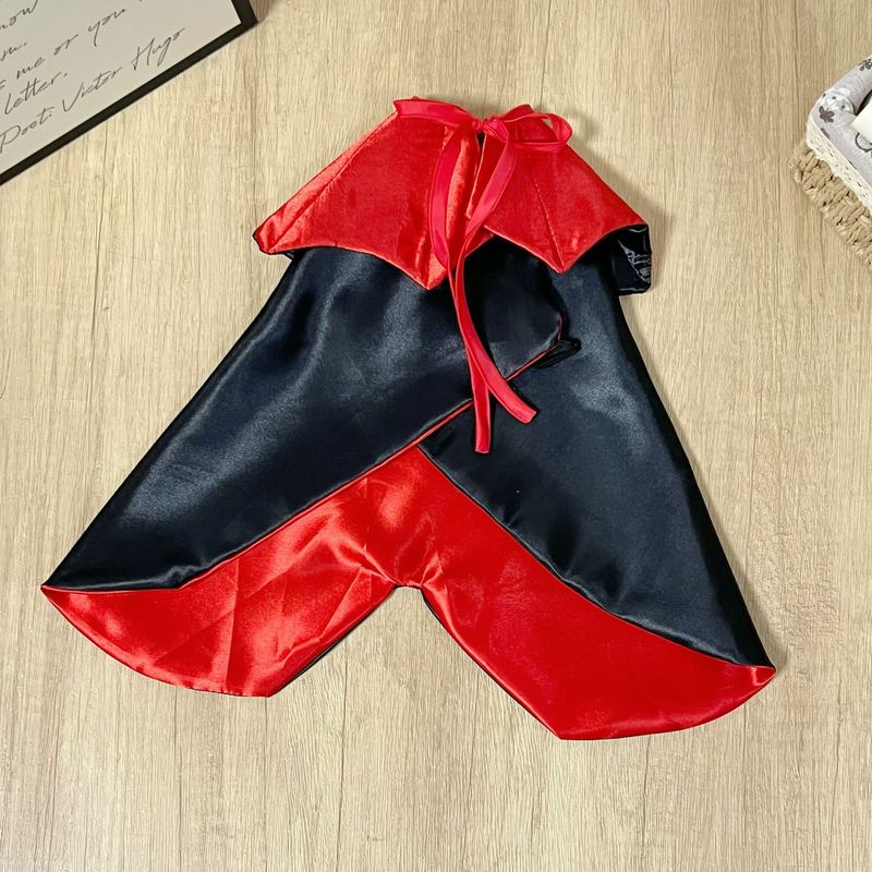 Capa ajustable sin restricciones para disfrazarse de Halloween para gatos y perros pequeños_voghion.com