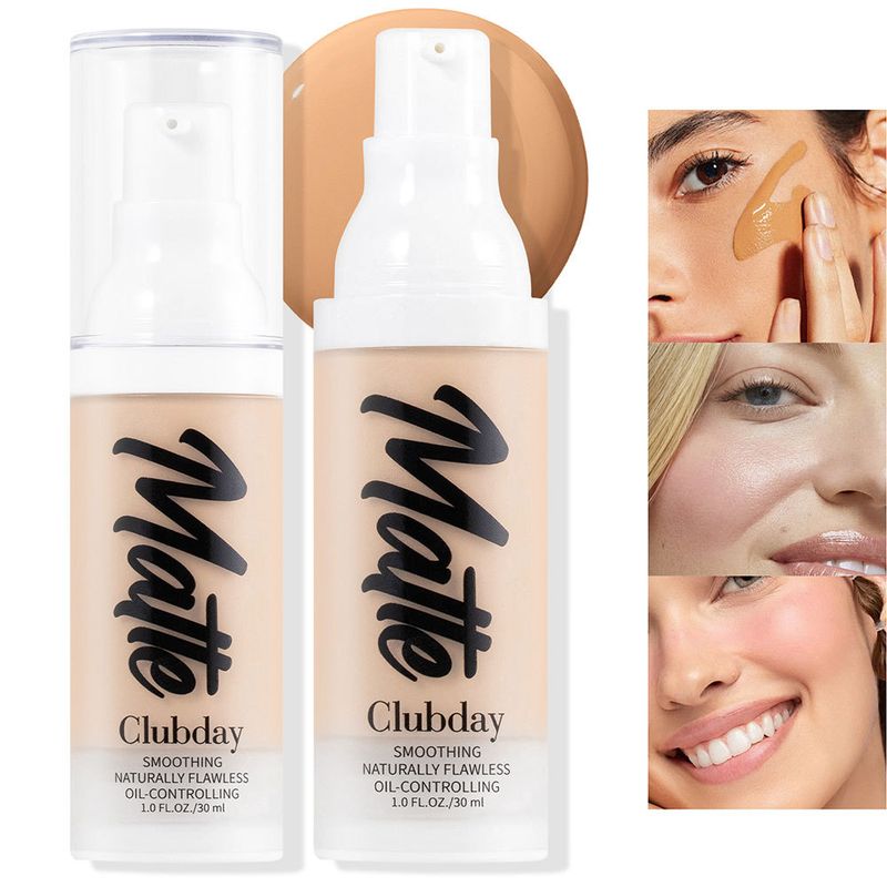 Base de maquillaje Clubday de 8 colores, corrector para marcas de acné, larga duración, resistente al agua, control de grasa, base líquida_voghion.com