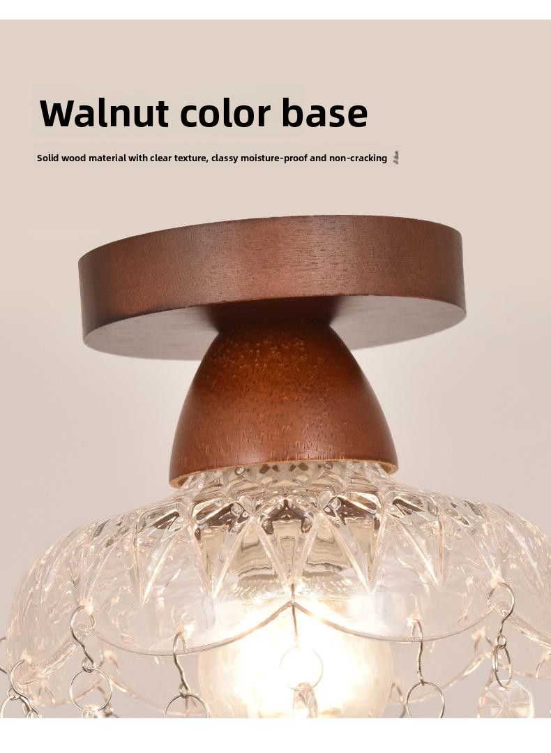 Crystal Entryway French Modern Minimalist Ceiling Staircase Lighting Balcony Hallway Corridor Light_voghion.com