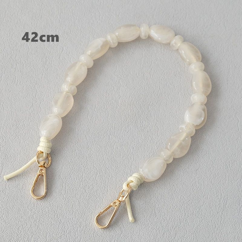 Fashion Acrylic Versatile Iridescent Bead Accessories Strap Single Shoulder Lanyard Bag Phone Chain_voghion.com
