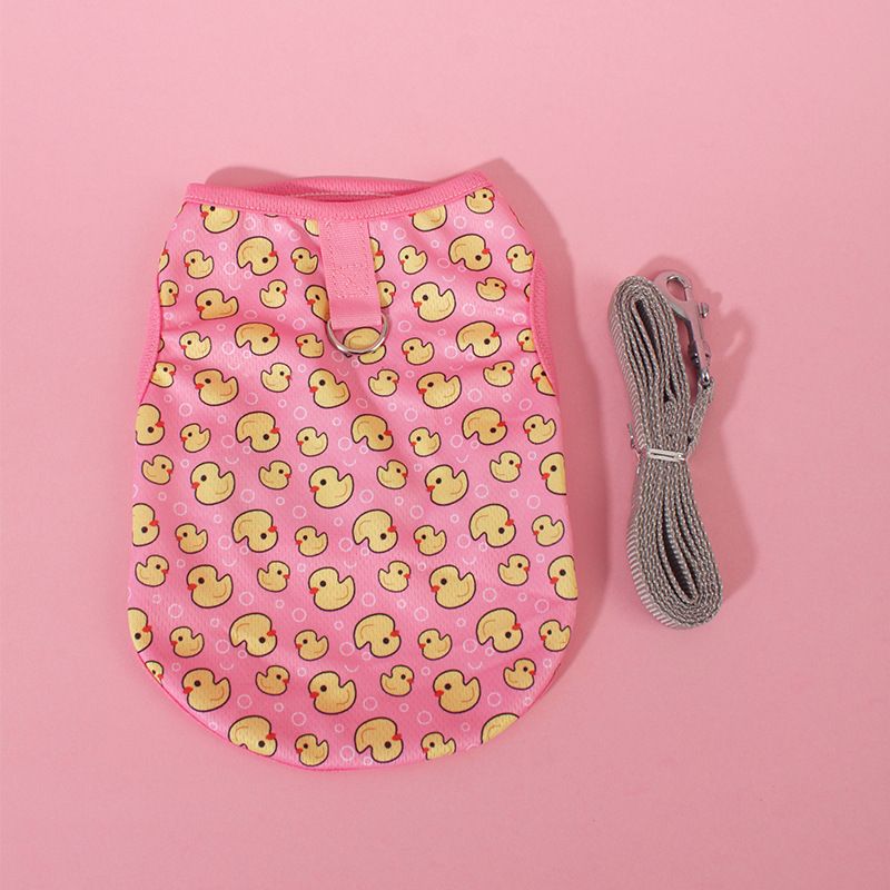 Pet Clothes For Small And Medium Teddy Bichon Dogs Summer Duck T Cat Vest Breathable Non-Stick Hair_voghion.com