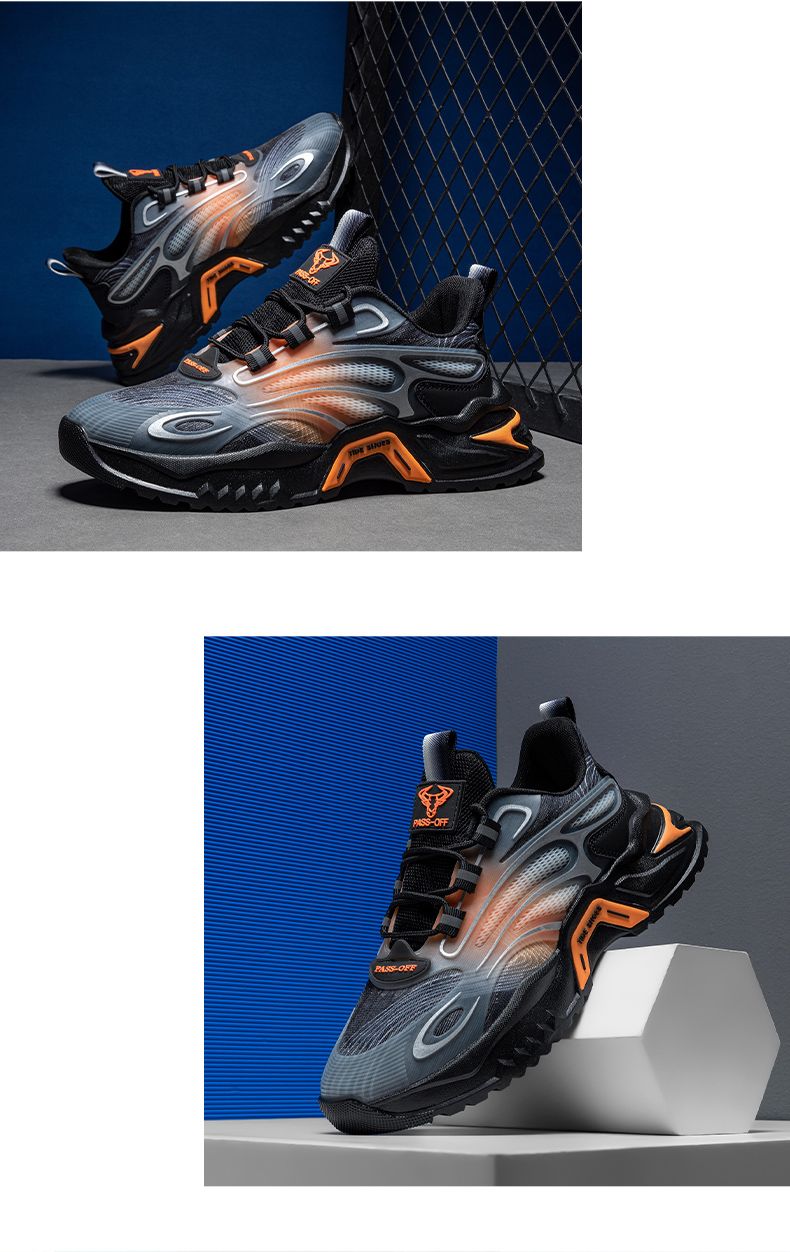 First appearance of autumn new fashionable casual live broadcast mesh men's trendy shoes_voghion.com