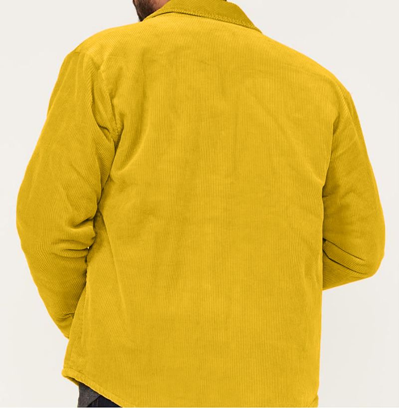 Spring and Autumn new men's solid color single breasted multi pocket jacket_voghion.com