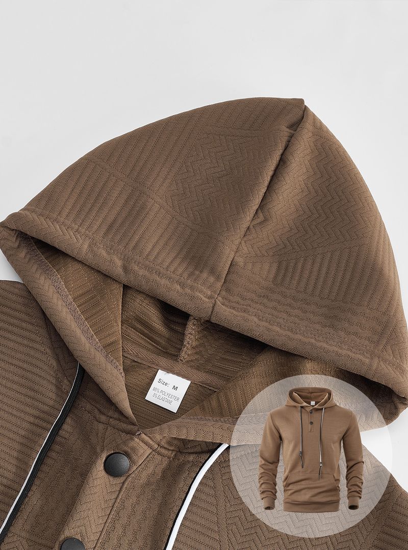 Men's Oversized Hooded Sweatshirt – Stretch Polyester Streetwear Pullover With Ribbed Hem (S-XXXL, Lightweight, Quick-Dry, Non-Iron Tech)_voghion.com