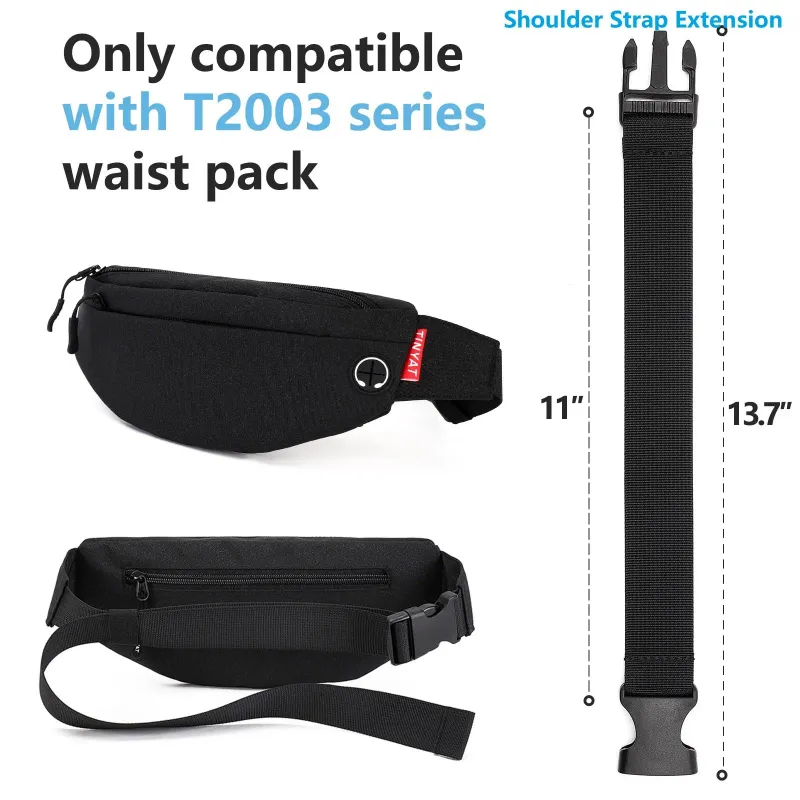 TINYAT Marsupio da uomo, borsa casual grande per telefono, marsupio da donna, marsupio da viaggio con tasche laterali a banana 250614l_voghion.com