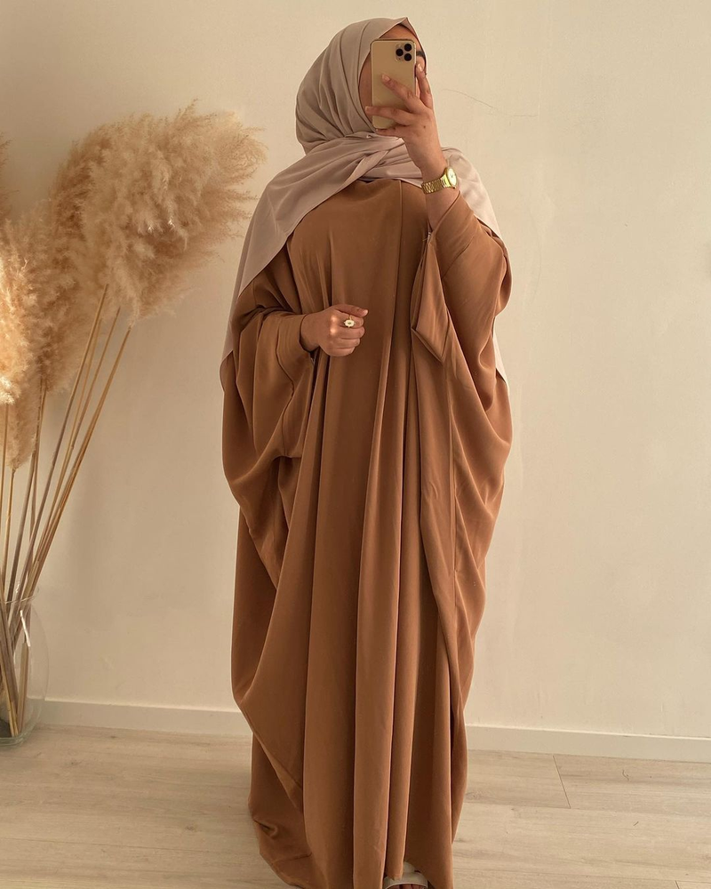 Vestido de bata turca de Oriente Medio, Dubái, vestido de talla grande_voghion.com