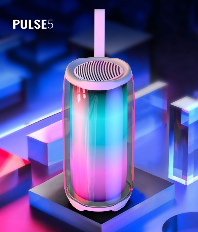 Speaker Pulse5 Pulse6 Flip6 Flip7 Bluetooth-Speaker Portable Speaker Full Screen Ultra Bluetooth-Waterproof Bass Speaker Heavy Bass Color Led Lights_voghion.com