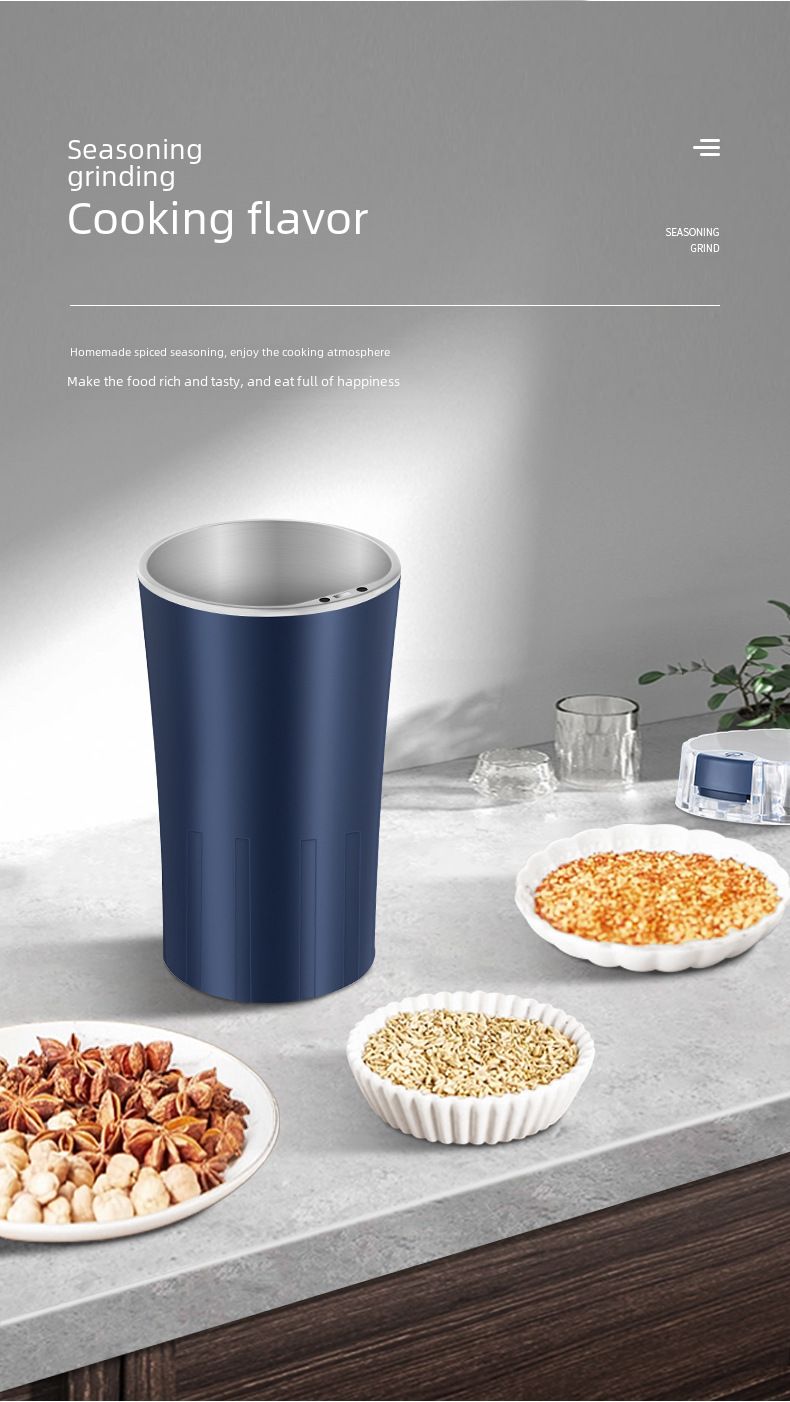 Kleine Pulverisierer für den Haushalt, medizinisches Material, Getreide, Kaffeemühle, tragbare elektrische Multifunktionsmühle_voghion.com