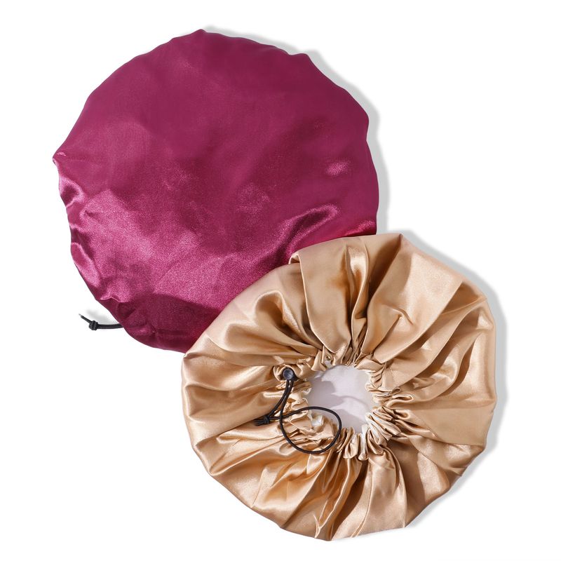 Postpartum Satin Nightcap - Double Layer Hair Protection With Adjustable Buckle For New Mothers_voghion.com