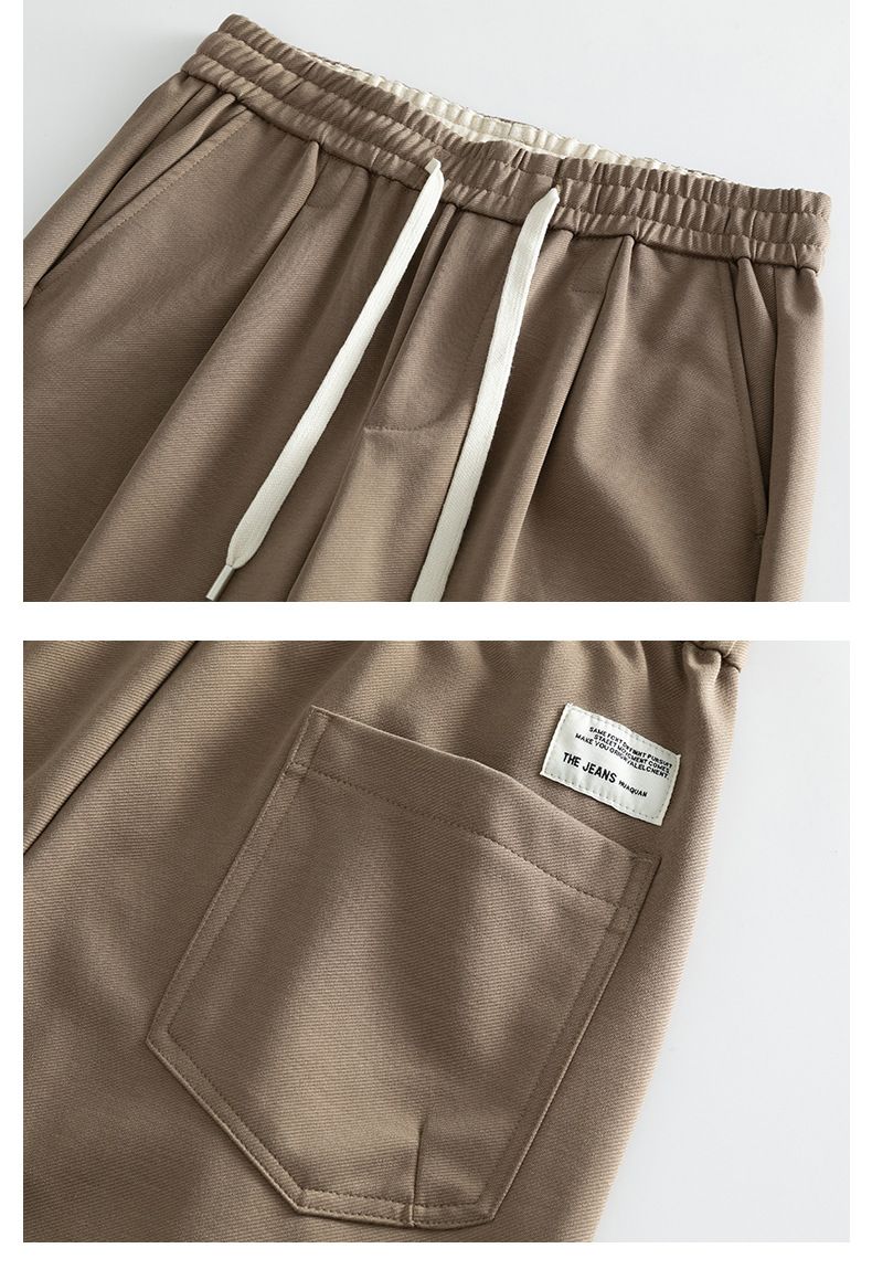 Pantaloni alla moda a gamba dritta casual per uomo, nuovi prodotti autunno inverno, pantaloni in cotone tencel lyocell, larghi e versatili da uomo_voghion.com