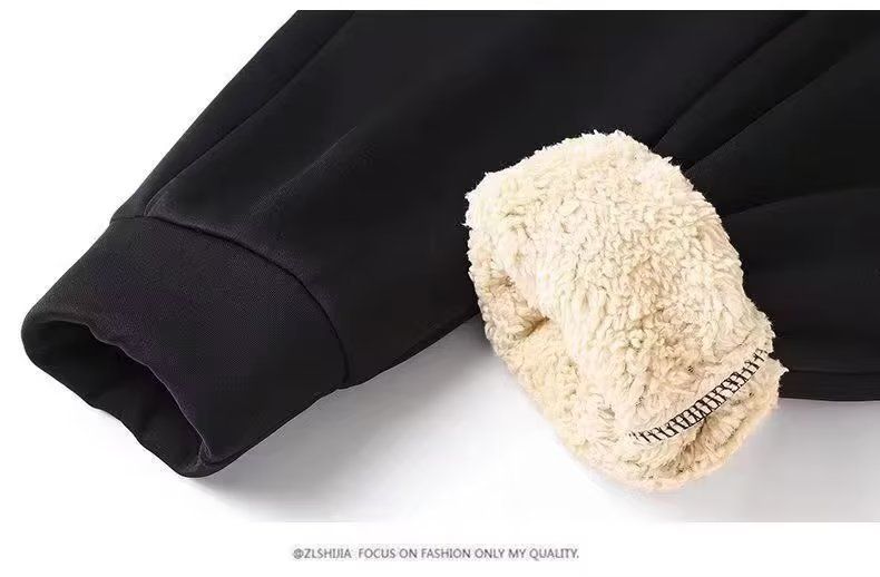 Herrenbekleidung Herren Herbst und Winter Kapuzenjacke aus Samt, verdickte Herrenjacke, warme Kapuze, lockere Freizeitjacke im sportlichen Stil_voghion.com