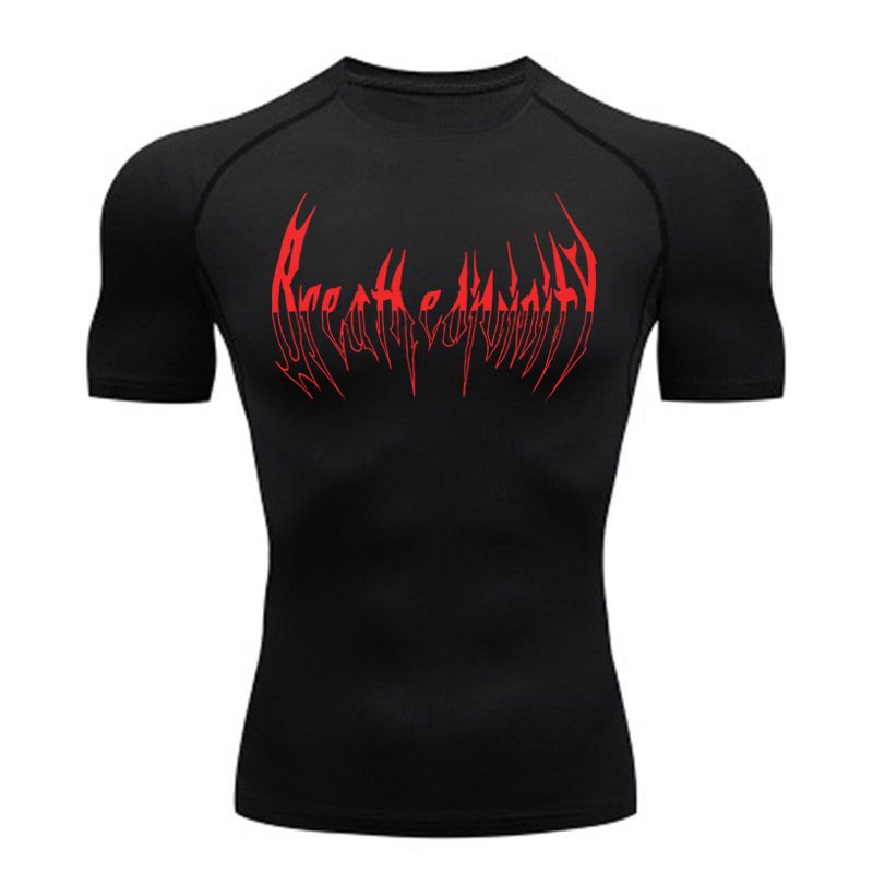 Compressed Long Sleeved Shir, Black -shir, Men's Muscle Quick Drying, Finess Clohing, Sun Proecion, And Spors_voghion.com