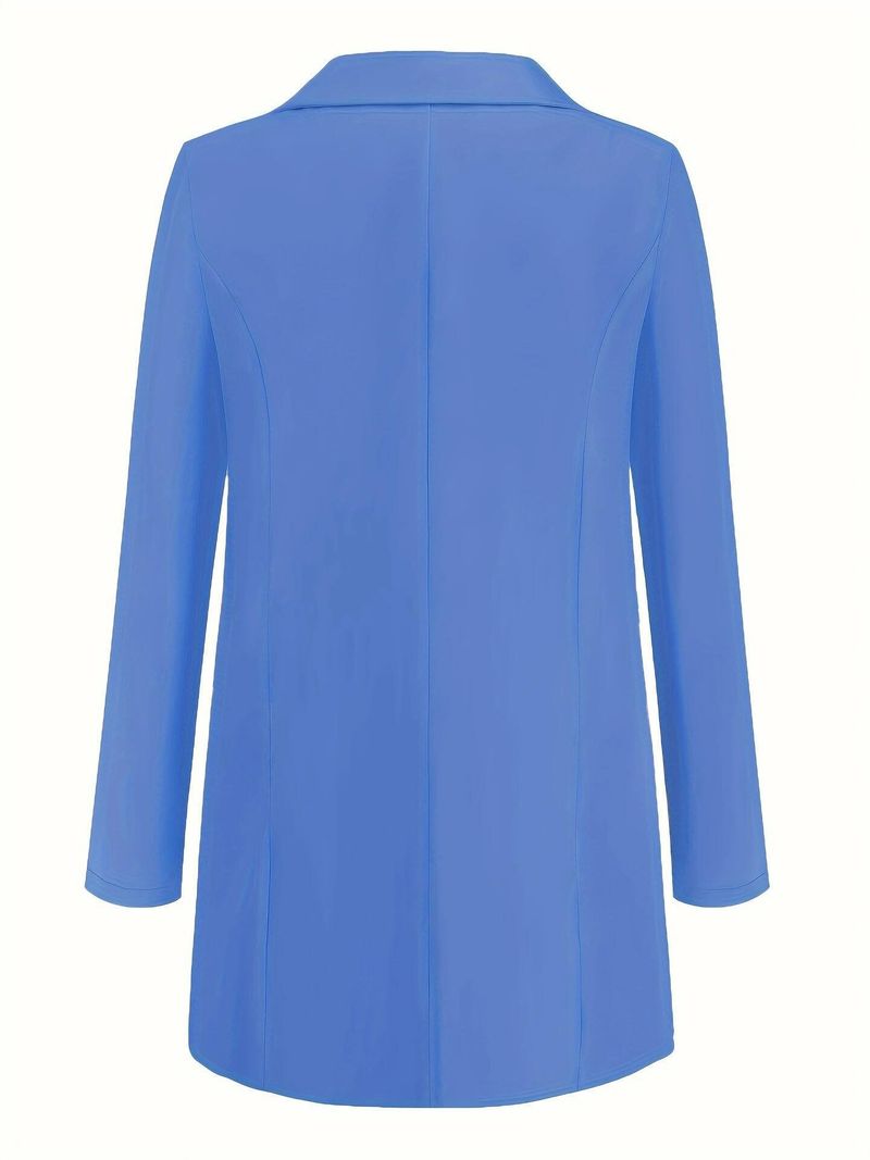 Dámské oblečení Nové jednobarevné módní ležérní oblekový límec Slim Cardigan Temperamentní sako s jedním knoflíkem pro ženy_voghion.com