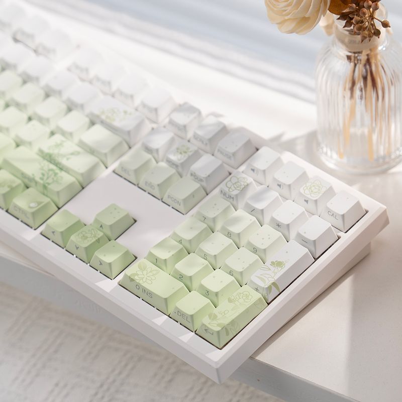 Teclado Walking Cat M108 Nical con grabado lateral, degradado, transparente, inalámbrico, con cable, para oficina, con sonido Mahjong Z108_voghion.com