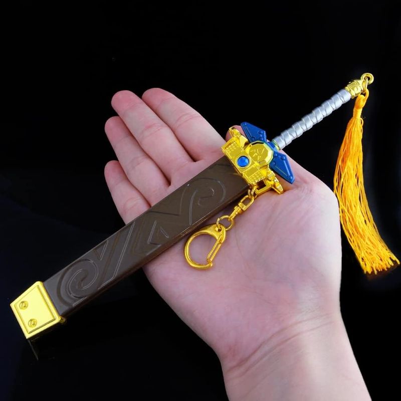 Link Weapon Sword Dagger Sheild Action Figure Game Collection Desk Room Decoration Backpack Pendant Gift (Link Biggoron's Sword)_voghion.com
