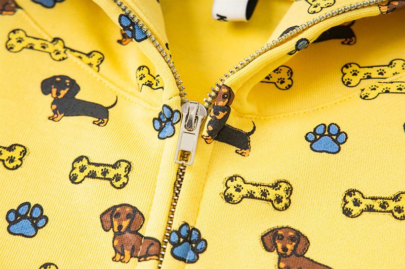 American Style Puppy Full Print Hoodie 2025 Männer und Frauen Herbst Lose Casual Trendy Marke Paar Jacke_voghion.com
