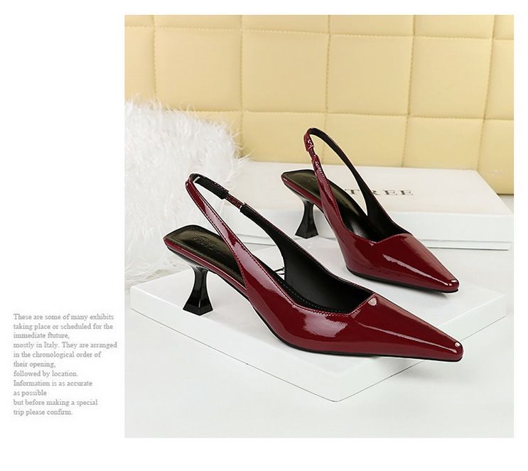 2A02 Stil Minimalistischen Damenschuhe, Weingläser, High Heels, Flache Öffnung, Kleine Quadratische Kopf, Ausgehöhlten Riemen, Und_voghion.com