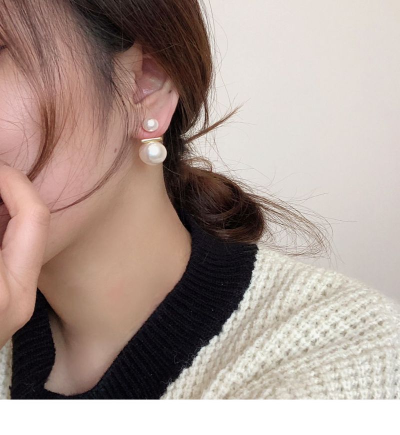 Versione coreana del temperamento di Dongdaemun, perle di nicchia, donne eleganti e alla moda, orecchini francesi di alta gamma, orecchini_voghion.com