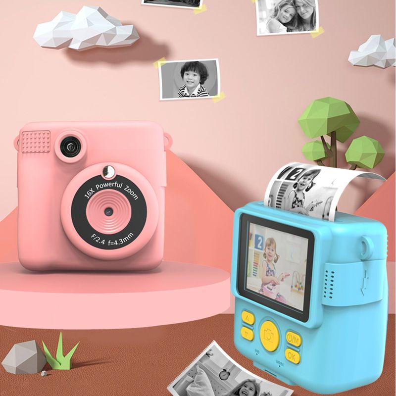 Kinder LCD Kamera Video Recorder 1080P Für Mini Digital Kinder Cam Instant Drucken_voghion.com