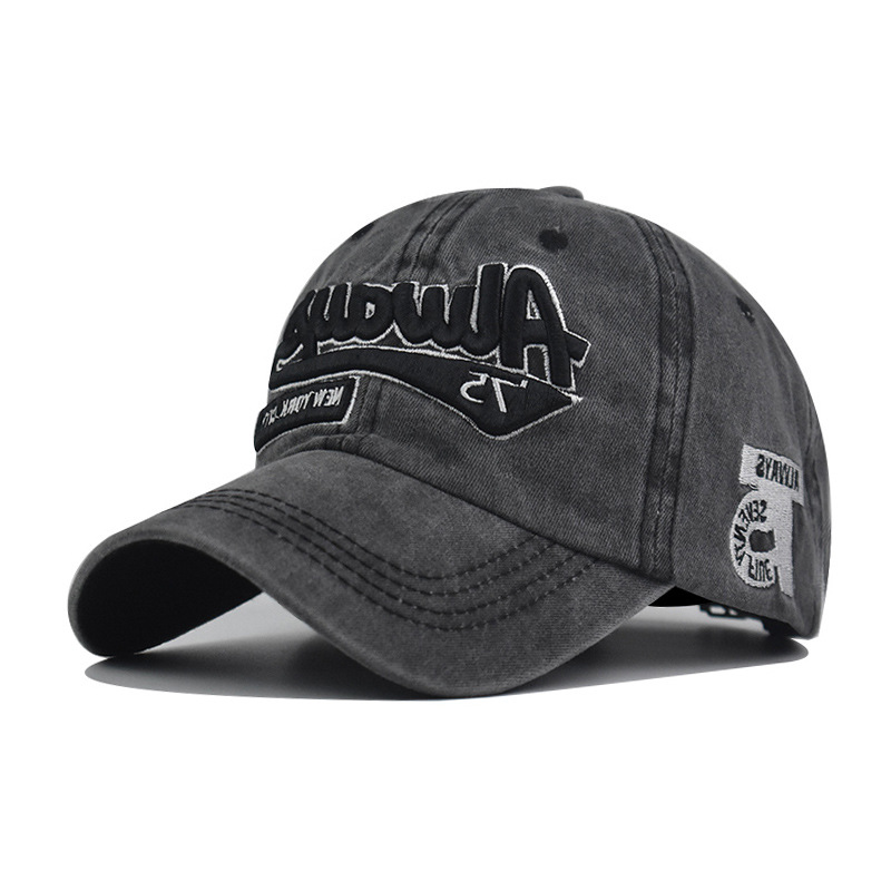 Pánská monogramovaná vyšívaná baseballová čepice, bavlněná nastavitelná outdoorová ležérní čepice_voghion.com